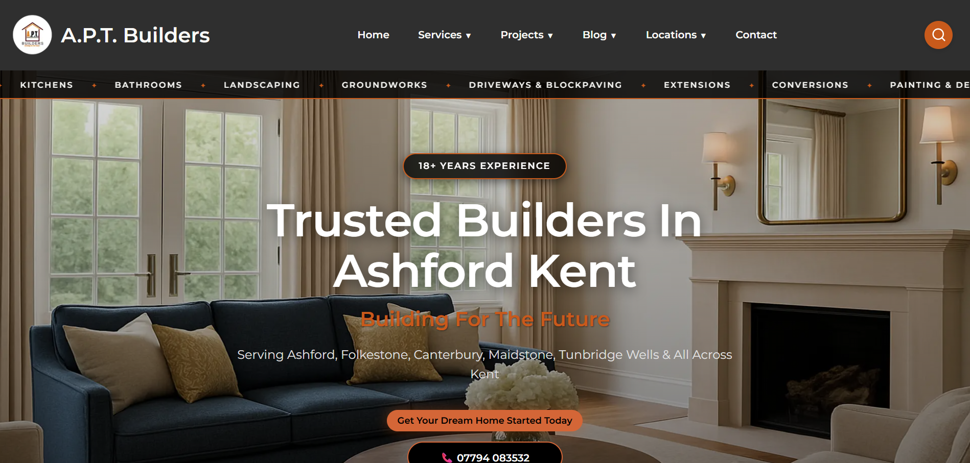 APT Builders Webpage